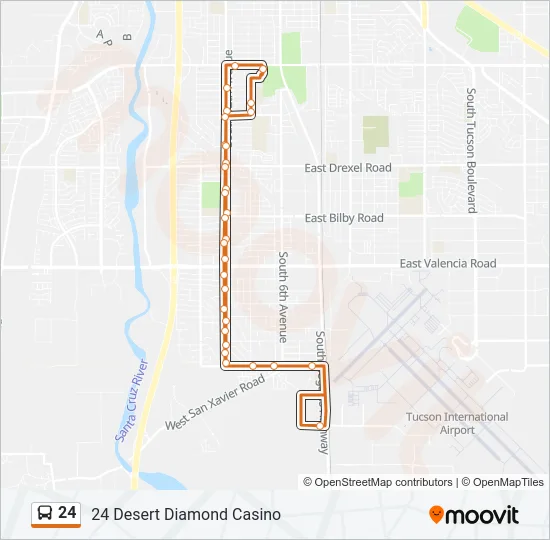 24 Bus Line Map