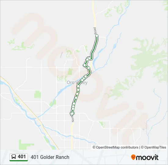 401 Bus Line Map
