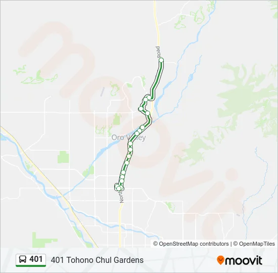 401 Bus Line Map