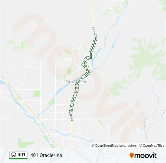 401 Bus Line Map