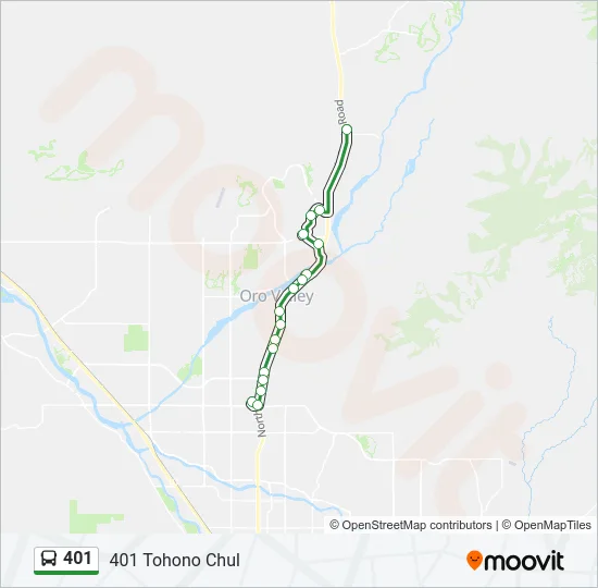 401 Bus Line Map