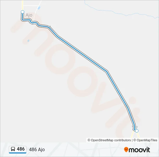 486 Bus Line Map