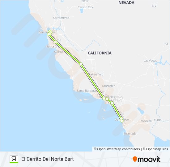 FLIXBUS N2003 Bus Line Map