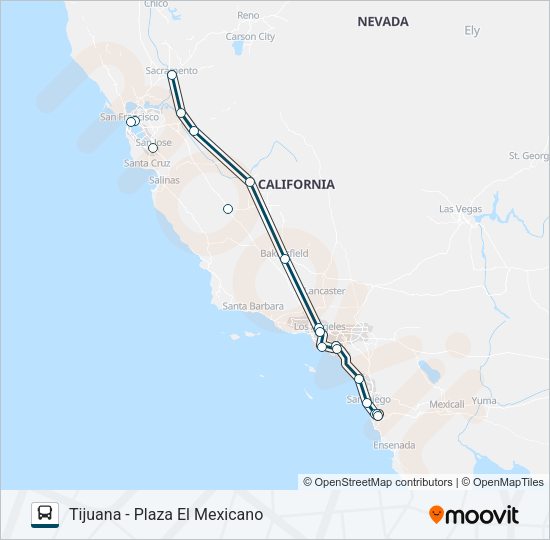 GREYHOUND US0831 Bus Line Map