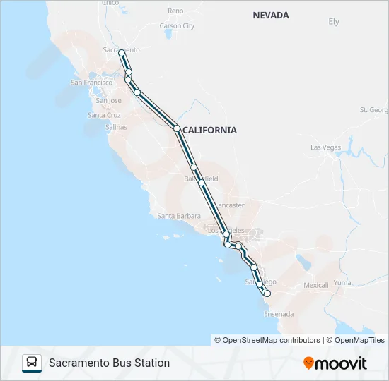 GREYHOUND US0831 Bus Line Map