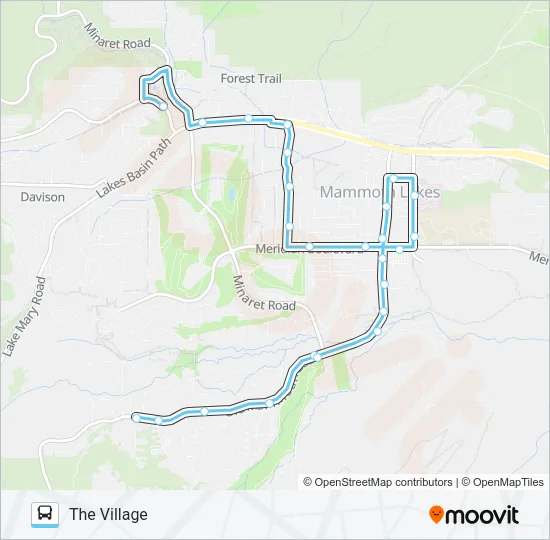 TEAL LINE Bus Line Map
