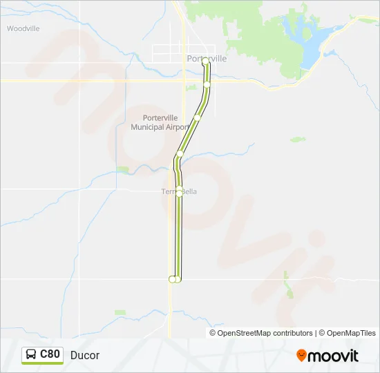 C80 Bus Line Map