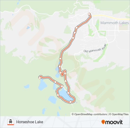 LAKES BASIN TROLLEY  Line Map