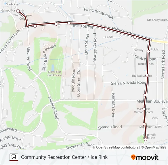 LATE NIGHT TROLLEY Bus Line Map