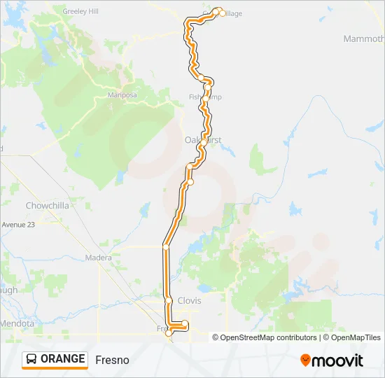 ORANGE Bus Line Map