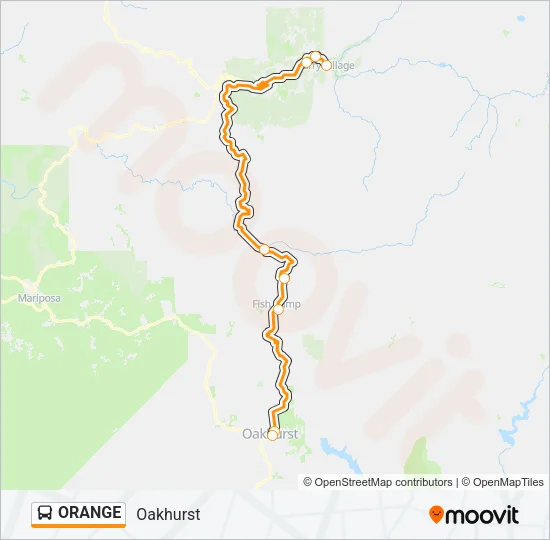 ORANGE Bus Line Map