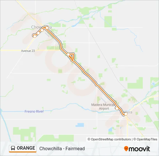 ORANGE Bus Line Map