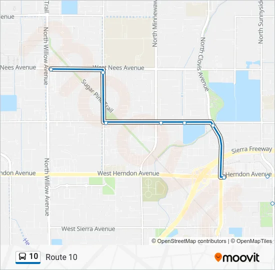 10 Bus Line Map