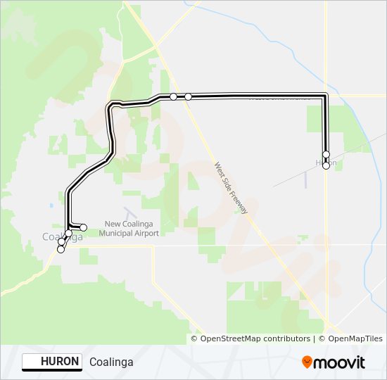 huron Route Schedules, Stops & Maps Coalinga (Updated)