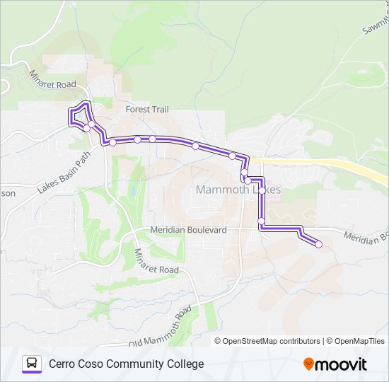 PURPLE LINE bus Line Map