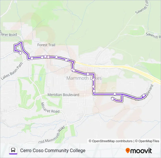 PURPLE LINE Bus Line Map