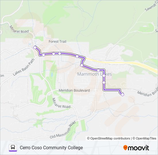 PURPLE LINE bus Line Map