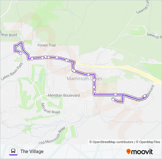 PURPLE LINE Bus Line Map