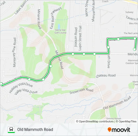 GREEN LINE Bus Line Map
