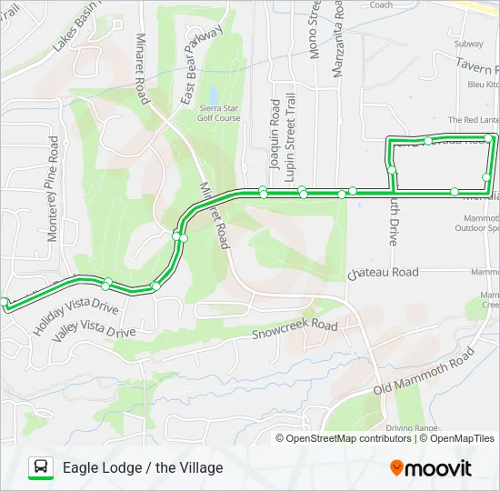 GREEN LINE Bus Line Map