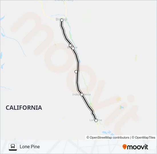 LONE PINE EXPRESS Bus Line Map