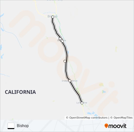 LONE PINE EXPRESS bus Line Map