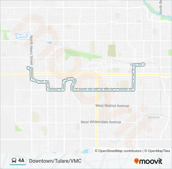 4A Bus Line Map