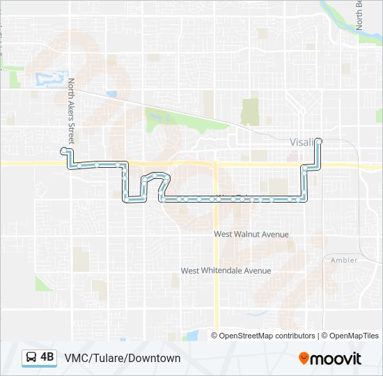4B Bus Line Map