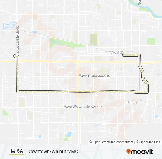 5A Bus Line Map
