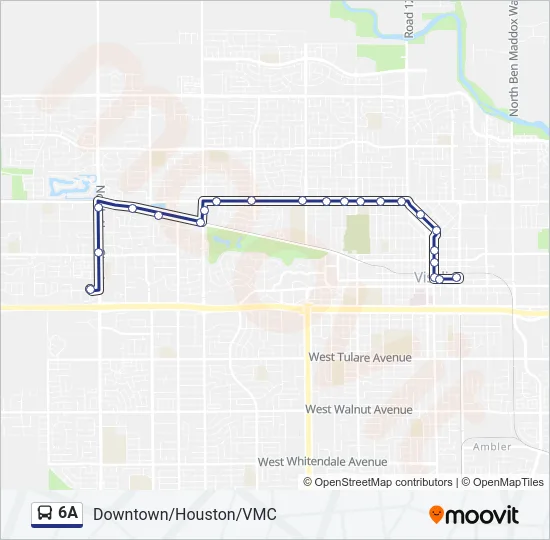 6A Bus Line Map