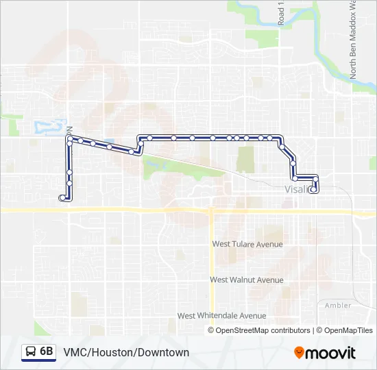 6B Bus Line Map