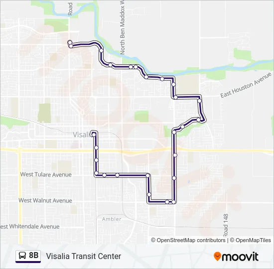 8B Bus Line Map