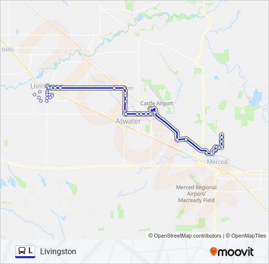 L Bus Line Map