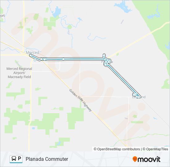 P bus Line Map