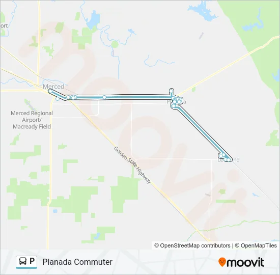 P Bus Line Map