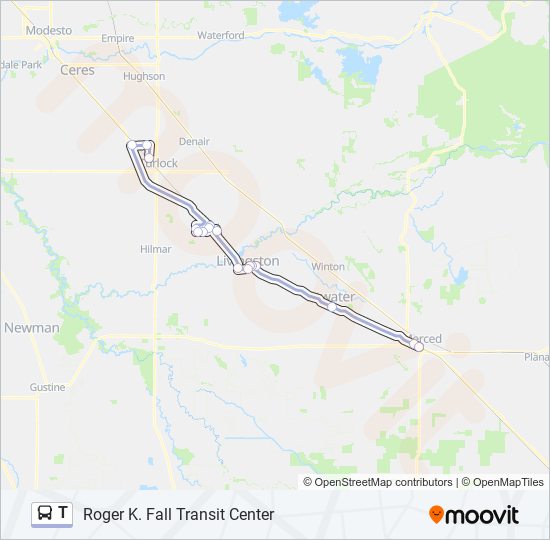 T bus Line Map