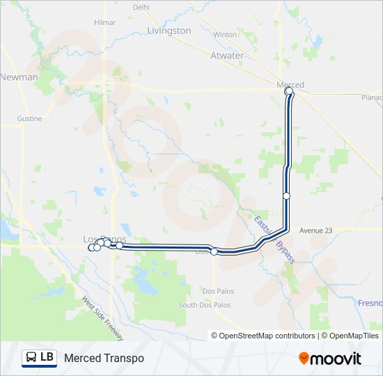 LB bus Line Map