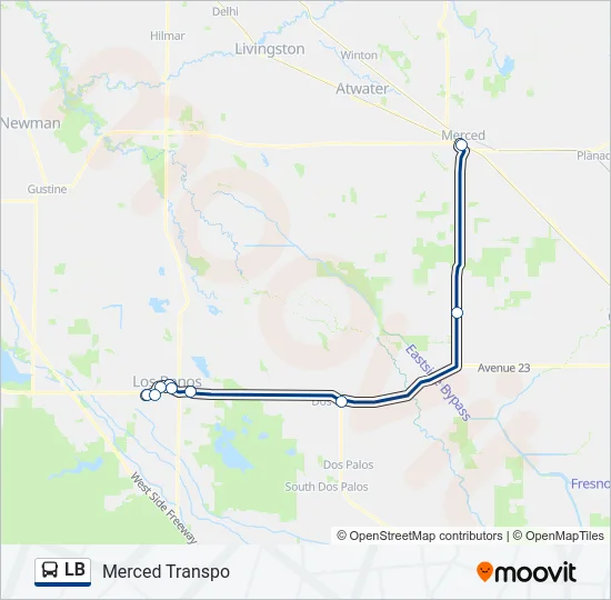LB Bus Line Map
