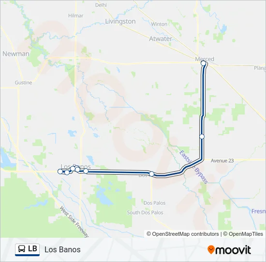 LB Bus Line Map