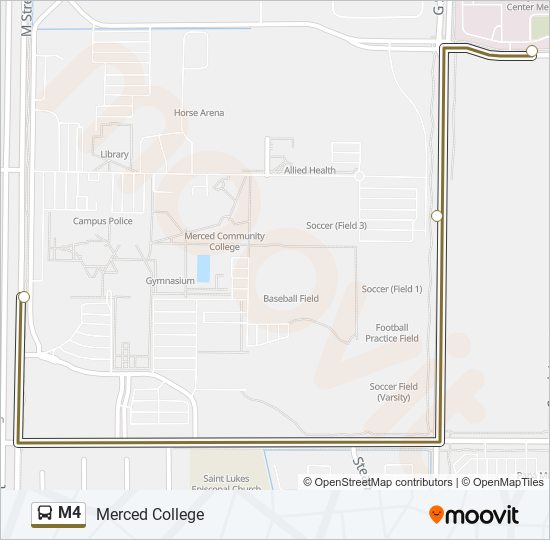 M4 bus Line Map