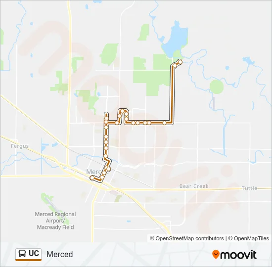 UC Bus Line Map