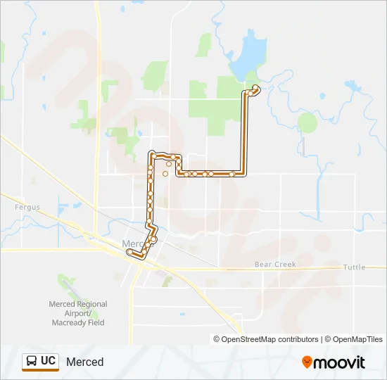 UC Bus Line Map