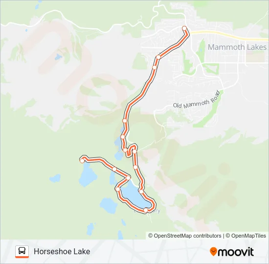 LAKES BASIN TROLLEY Bus Line Map