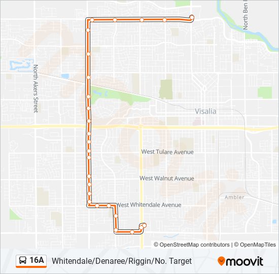 16A bus Line Map