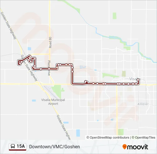 15A Bus Line Map