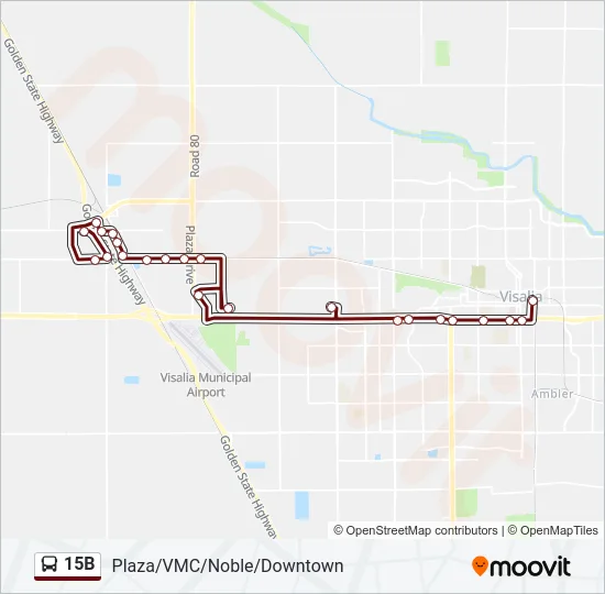 15B Bus Line Map