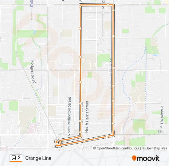 2 bus Line Map