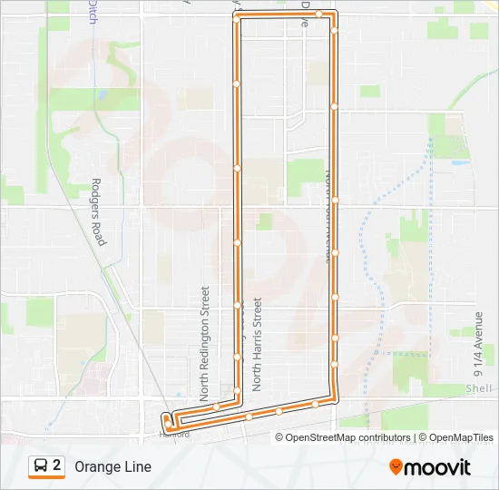 2 Bus Line Map