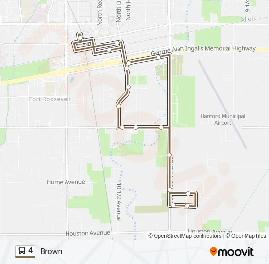 4 Bus Line Map
