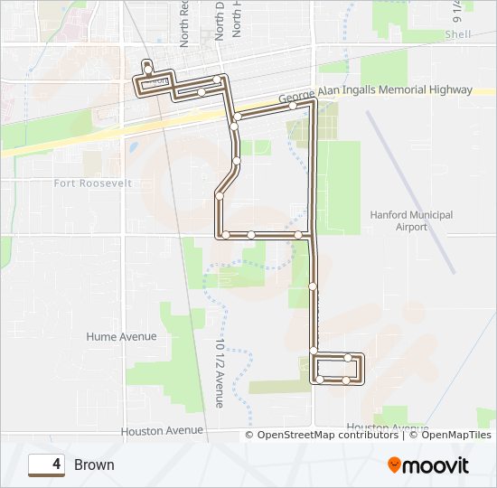 4 bus Line Map